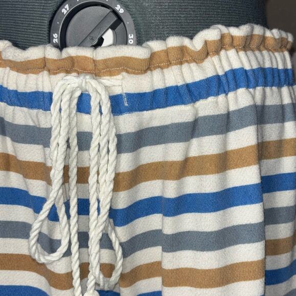 sisstrevolution striped wide leg pants Clearwater knit women's size medium - Picture 7 of 12